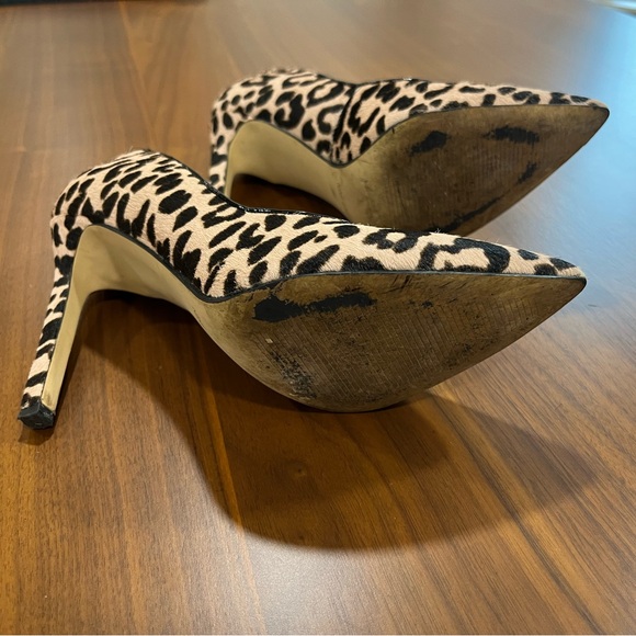 Leopard print faux cowhide heels - Picture 3 of 5